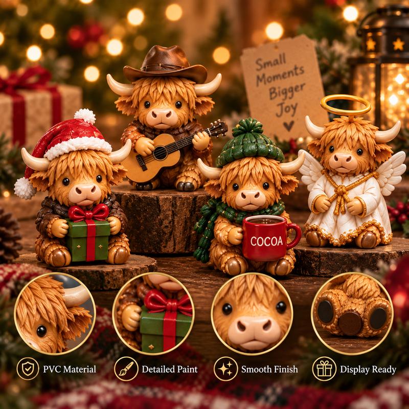 🐮 Highland Cow Christmas Countdown Calendar – 24 Days of Cozy Farmhouse Surprises 🎄✨