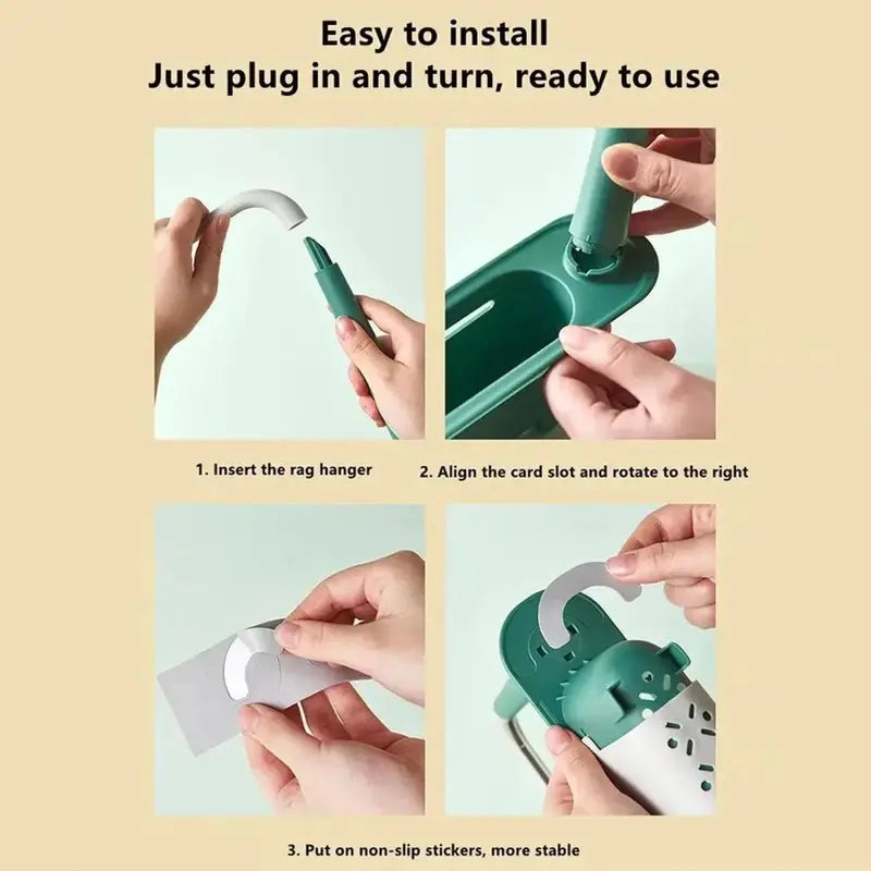 Expandable Heavy-Duty Sink Caddy – Adjustable PP Storage Rack 🧽
