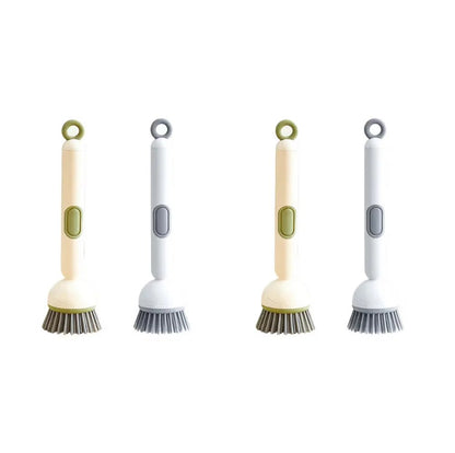 🧽✨ 6-Angle Soap Dispensing Brush – Scrub Smarter with Built-In Soap Control