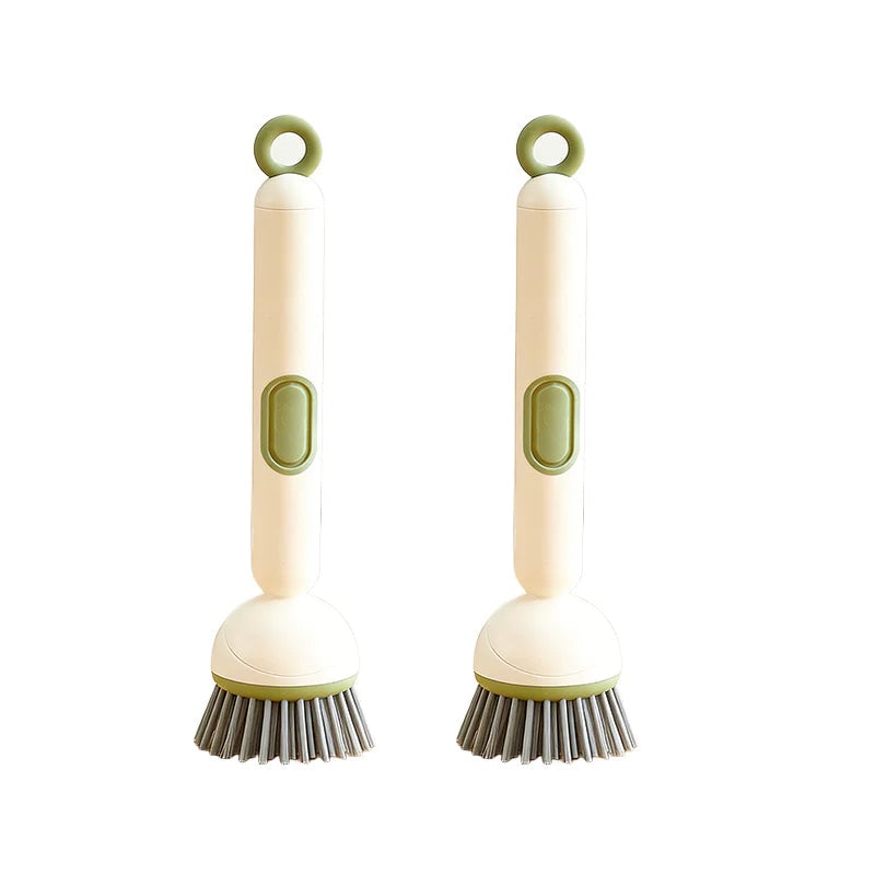 Rotating Dish Cleaning Brush 🧽 – Long Handle with Soap Dispenser