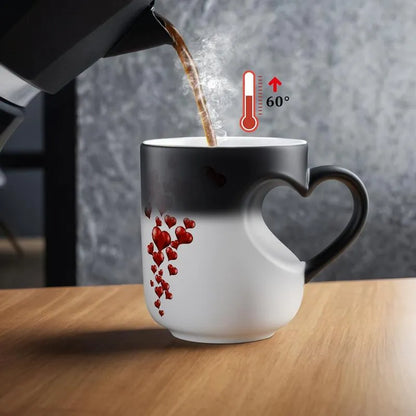 💖Love at First Sip Heat-Reveal Ceramic Cup ☕