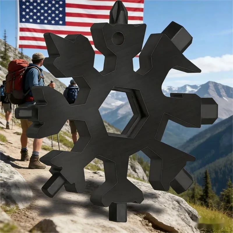 ❄️ Pocket Snowflake Multi-Tool | 18 Functions in Your Hand