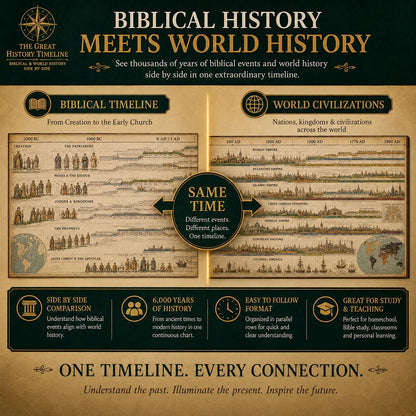 The 6,000-Year History Chart 🌎 – See Biblical & World Events Unfold Side by Side