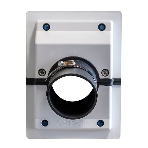 🛠️ HVAC Wall Line Set Cover – White Sealing & Insulation Kit