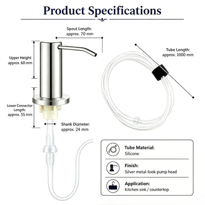 Kitchen Sink Soap Dispenser 🧼 – Convenient Countertop Cleaning Accessory