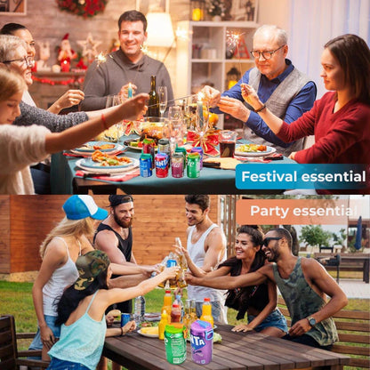 🥤 Reusable Soda Can Lids with Straws – 🔥BUY 1 SET GET 1 SET FREE