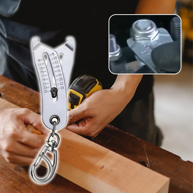 Nut & Bolt Head Measuring Gauge 🔩 – Quick Fastener Size Checker