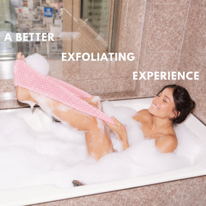 Exfoliating Bath Towel 🛁 – Gentle Body Scrubbing for Shower Time
