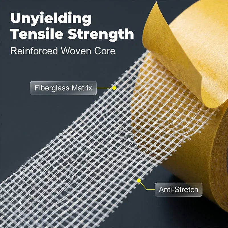Heavy-Duty Double Sided Tape, Strong Adhesive, Waterproof & Removable, No Residue