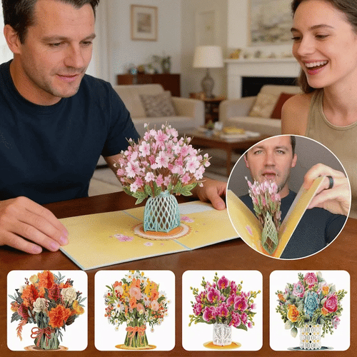 🌸 Forever Bloom Cherry Blossom Pop-Up Card with Personalized Love Message 💌 3D Keepsake Gift for Romantic Moments 🎁