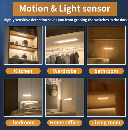 🔥💡 Punch-free Smart Sensor Magnetic Rechargeable LED Lights