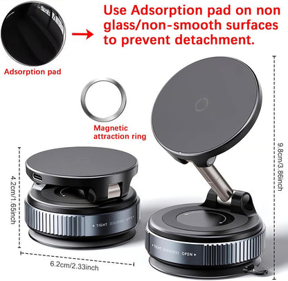 360° Magnetic Car Phone Mount 📱 – Retractable Adjustable Holder