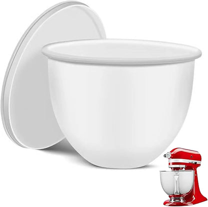 🥣 Food-Grade Silicone Mixer Bowl Liner – Reusable Kitchen Accessory in Red