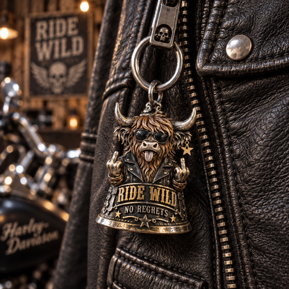 🏍️ Funny Motorcycle Biker Bell – Crazy Rider Gift for Him 🔔