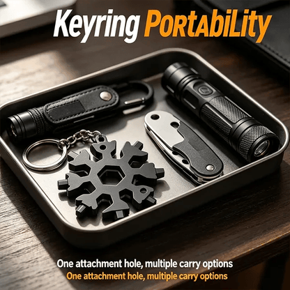 ❄️ Pocket Snowflake Multi-Tool | 18 Functions in Your Hand