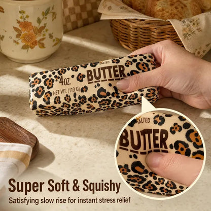 Leopard-Print Butter Squishy 🐆 – Soft Slow-Rising Fidget Toy