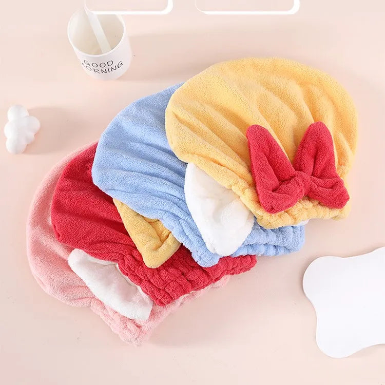 ✨ Quick-Dry Microfiber Hair Turban for Effortless Wet Hair Care – Sunshine Yellow 💛