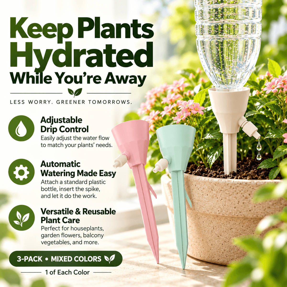 Adjustable Self-Watering Spikes