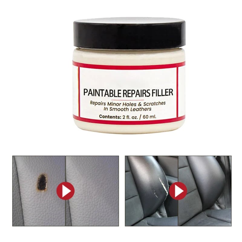 💯Leather repair cream – fills deep scratches & cracks, restores smooth feel, safe for all leather types