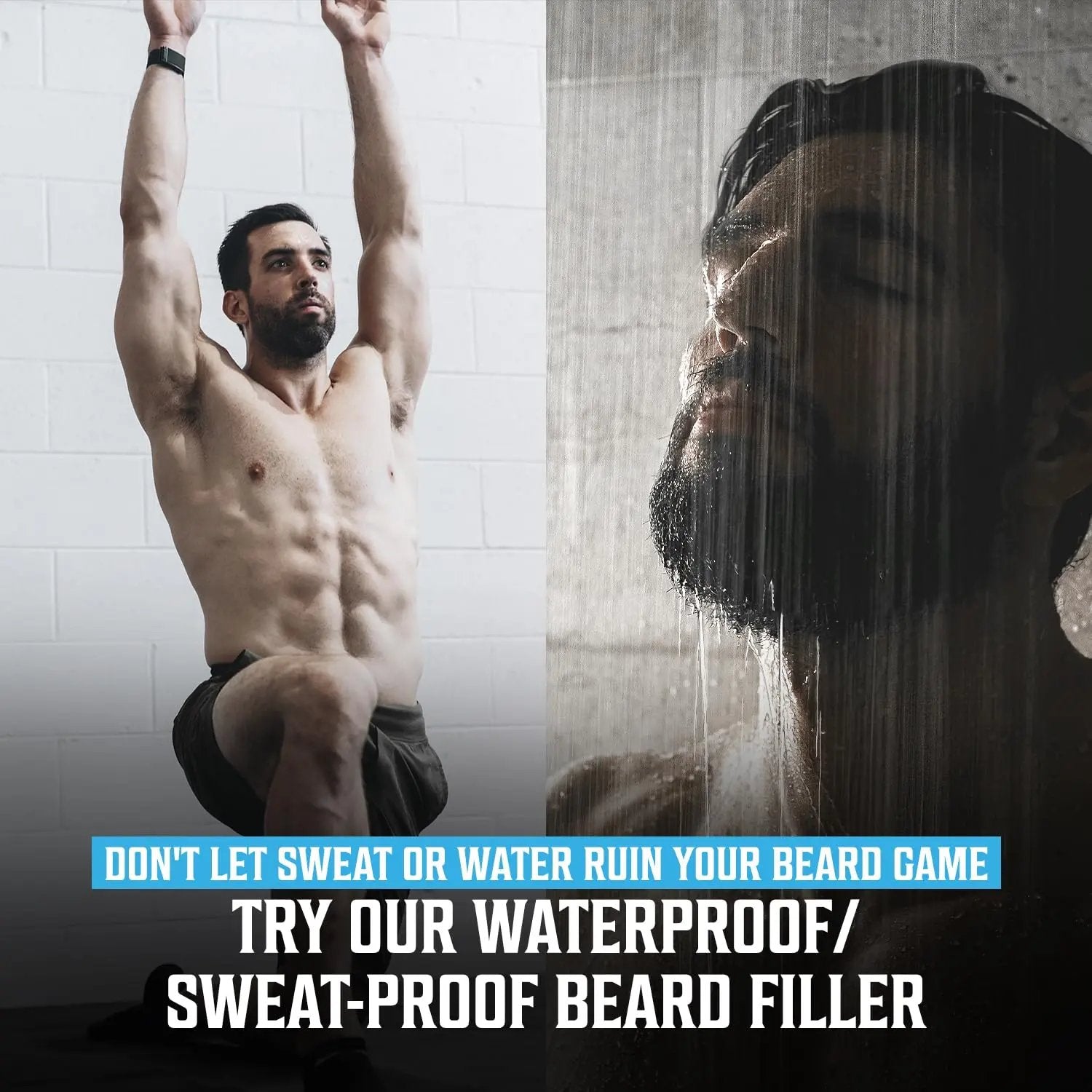 Beard Filler Pen 2-Piece Set with Brush Waterproof & Long-Lasting for Men