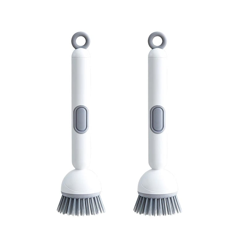 Rotating Dish Cleaning Brush 🧽 – Long Handle with Soap Dispenser