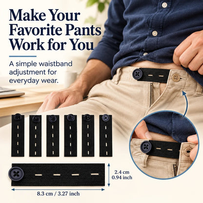 👖 5-Piece Waistband Extender Buttons – Adjustable Fit for Everyday Comfort
