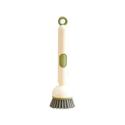 🧽✨ 6-Angle Soap Dispensing Brush – Scrub Smarter with Built-In Soap Control