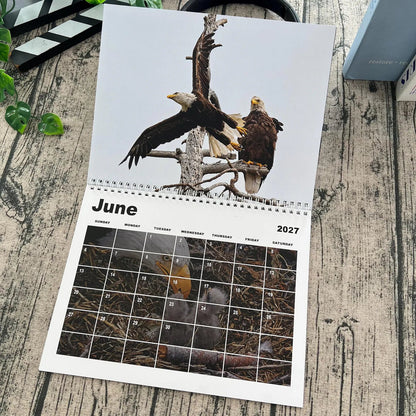 2027 Jackie & Shadow Soaring Eagles Wall Calendar 🦅 Stunning Wildlife Photography, 1-Count