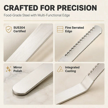 Professional 304 Stainless Steel 3-in-1 Butter Knife and Spreader