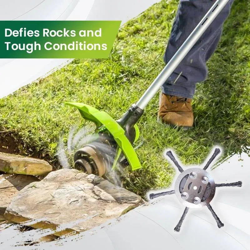 6-Inch Steel Wire Trimmer Head 🌿 – Heavy-Duty Brush Cutter