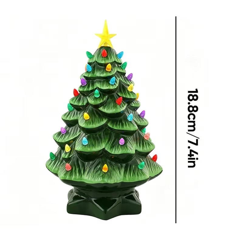 Mini Resin Nostalgic Christmas Tree Lamp