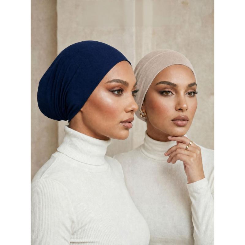 3-Pack Jersey Hijab Undercaps – Comfortable Flat-Top Design 🧕