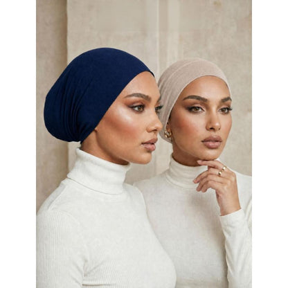 3-Pack Jersey Hijab Undercaps – Comfortable Flat-Top Design 🧕