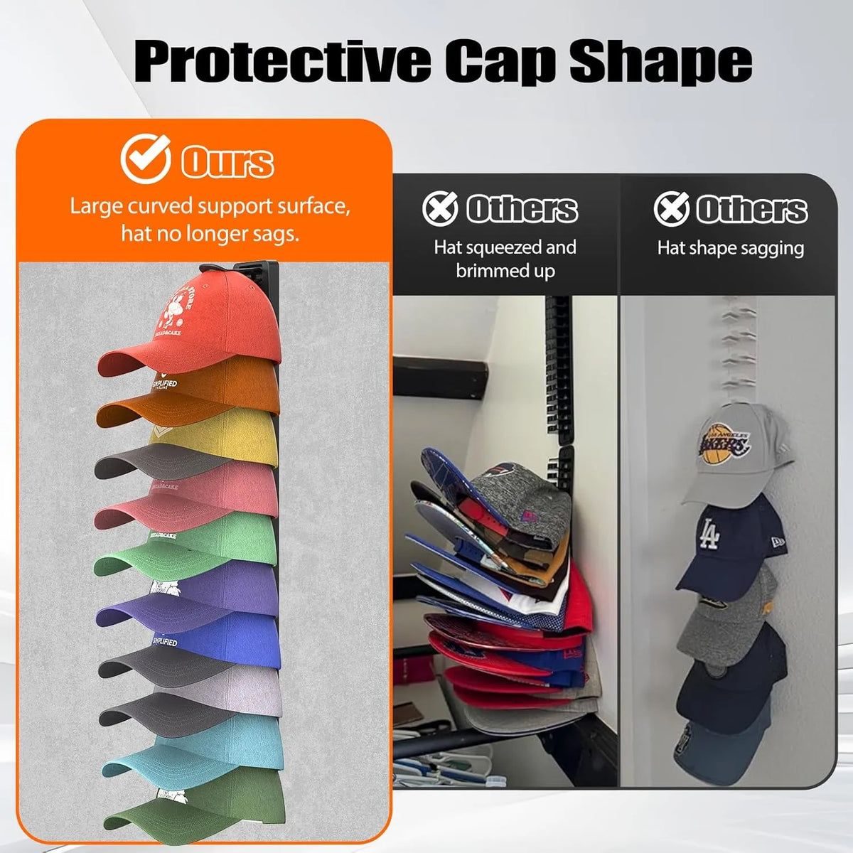 Baseball Cap Organizer 🧢 – Space-Saving Hat Storage
