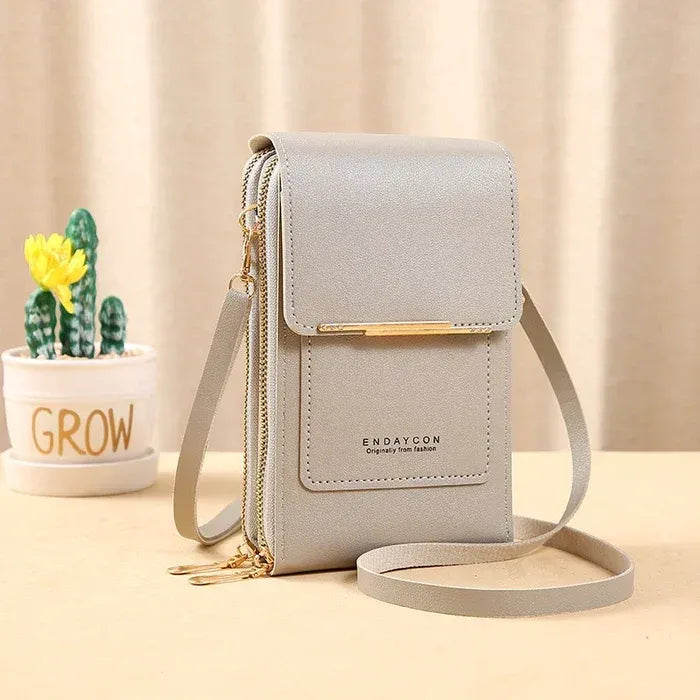 💗 Light Pink Leather Anti-Theft Bag for Secure Everyday Carry 🔒