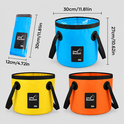 💧 50% Off Today | Space-Saving Collapsible Water Pail for Camping, Travel & Car Care ⏰