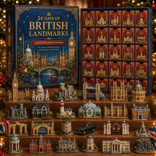 ⭐CHRISTMAS KICKOFF 49% OFF - 2026 Days of British Landmarks Blind Box - 24‑Day Festive Countdown, UK Landmark Themed Collectible Miniatures Blind Box - Gift For Britain & Travel Lovers
