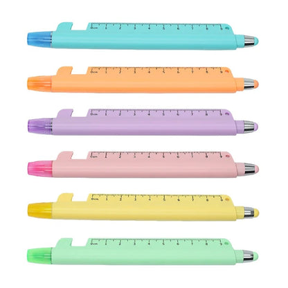 5-in-1 Precision Pen ✍️ – 0.5mm Writing Tool with Ruler & Stylus Features