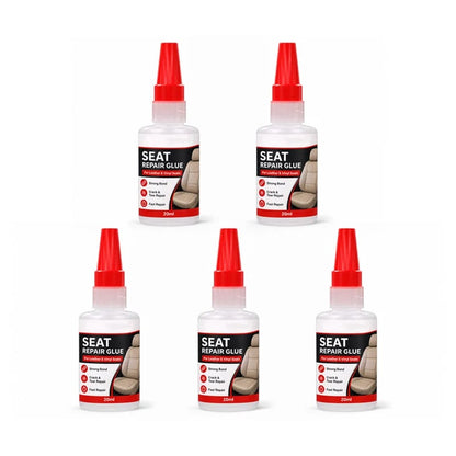 💯 Quick Dry Car Seat Leather Repair Glue‑ Precision Nozzle Vinyl & Leather Adhesive, Permanent Bond Repair Glue for Car Seats, Sofas & Leather Furnitures