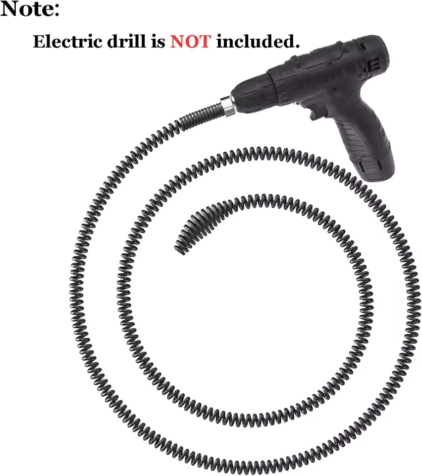⚡ 3.28 ft Electric Drain Cleaning Cable for Quick Pipe Clog Removal