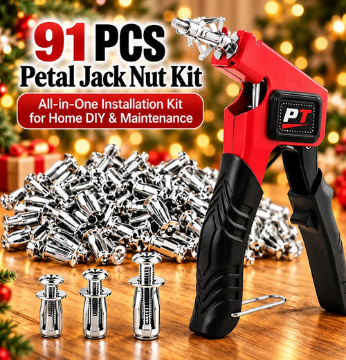 🔧🧰 91-Piece Petal Jack Nut Kit – Fast Hollow-Wall Anchoring for Drywall & DIY Repairs