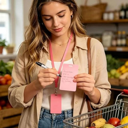 🩺📝 Erasable Badge Note – 🖊 Write, Wipe & Reuse with a Free Badge Clip