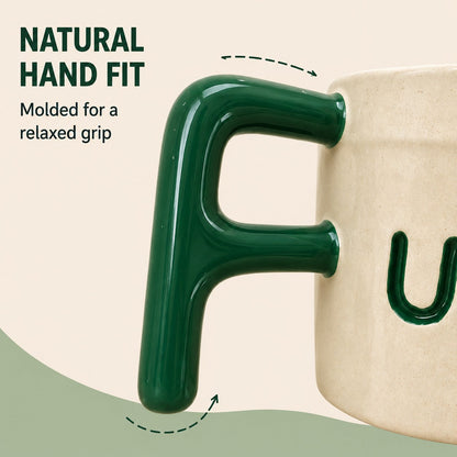 F-Bomb Coffee Mug ☕ – Funny Handle Design for Your Daily Caffeine Fix