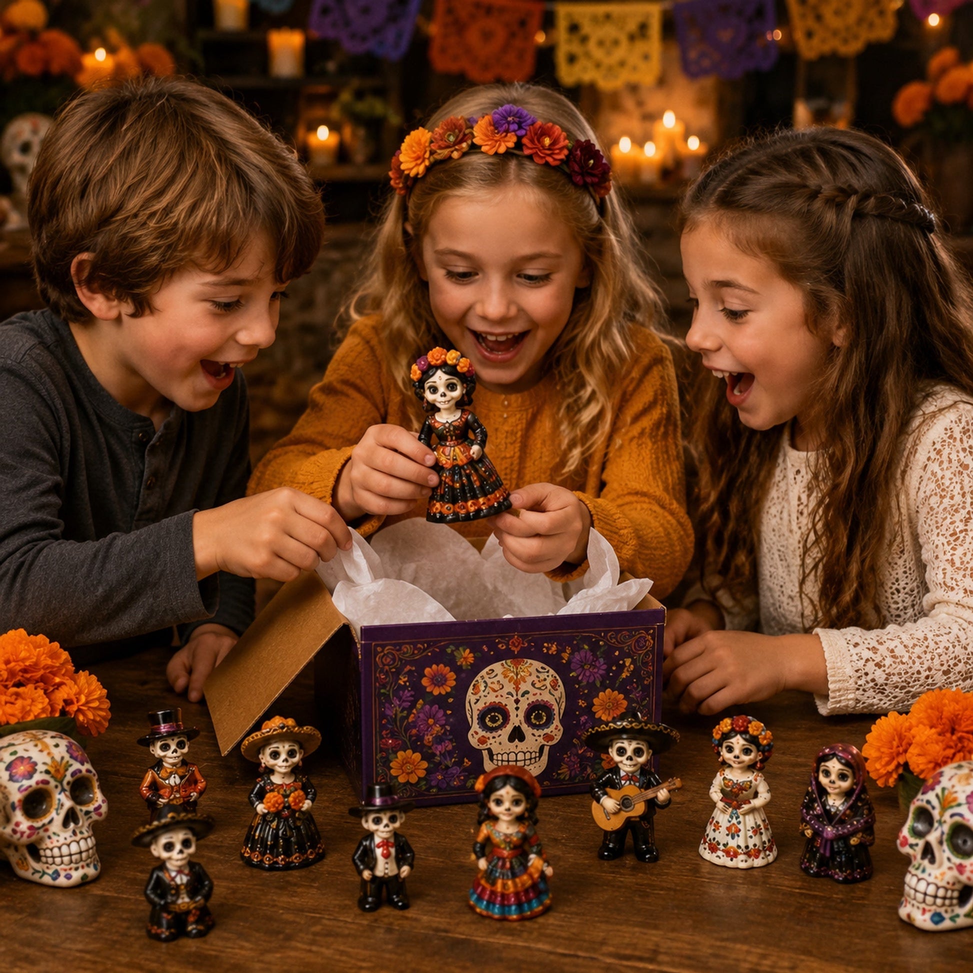 Day of the Dead Costume Advent Calendar 2026 - 24-Day Festive Countdown, Acrylic Charms Blind Box