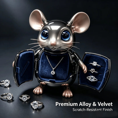 🎁Adorable Mouse Jewelry Organizer Box  Perfect Gift for Her