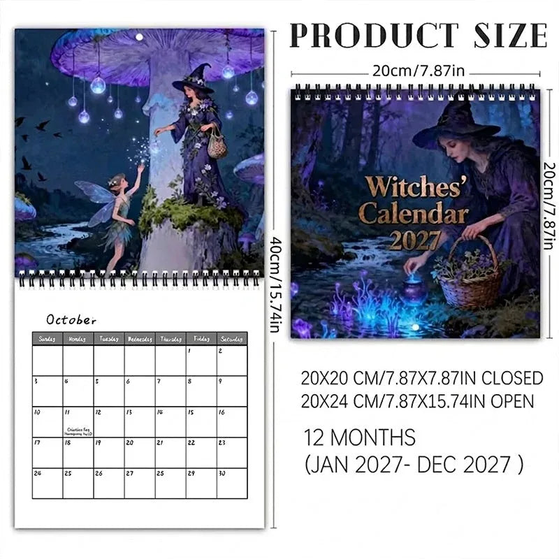 Mystical Witches Calendar 2027