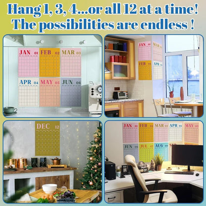 🔥HOT SALE🔥Undated Classroom Calendar, Fresh Macaron