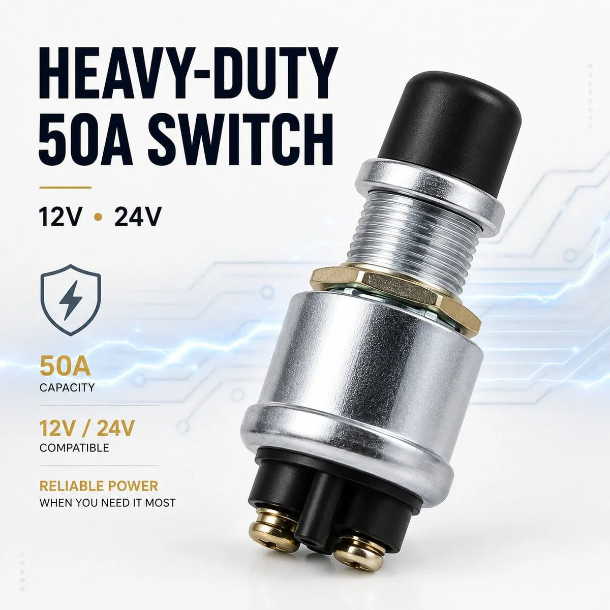 💯Heavy-Duty Engine Start Push Button Switch