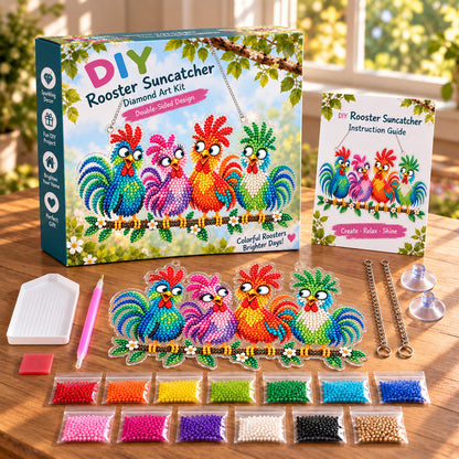 💯🐦✨ Sunny Birds Diamond Art Suncatcher DIY Kit