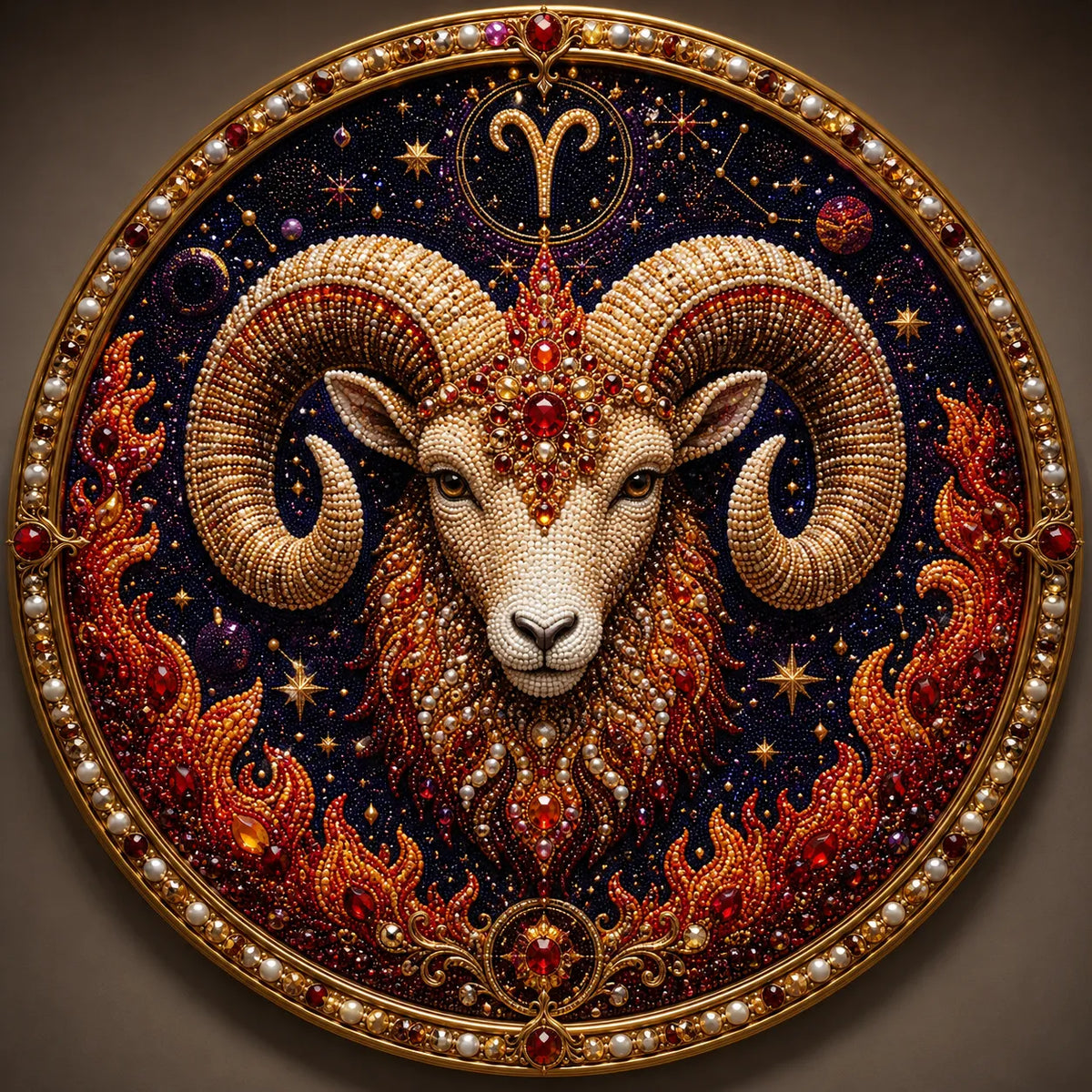 🔥49% OFF – ✨ Premium 3D Pearl 12 Zodiac Signs Art Kit | Luxury Flocked Canvas with Scratch-Resistant Non-Fading Pearl Beads DIY Handmade Astrology Decor ♈🌙💎